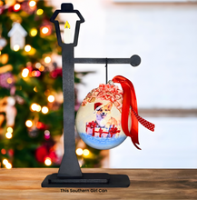 Load image into Gallery viewer, Unfinished Lamp Post Ornament Hanger Display