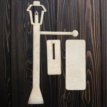 Load image into Gallery viewer, Unfinished Lamp Post Ornament Hanger Display