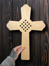 Load image into Gallery viewer, Unfinished Wood Cross Wreath Form

